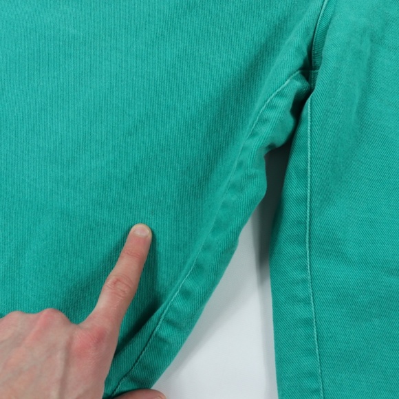 Vintage 90s Mens 36 Streetwear Denim Shorts Green - Picture 6 of 8